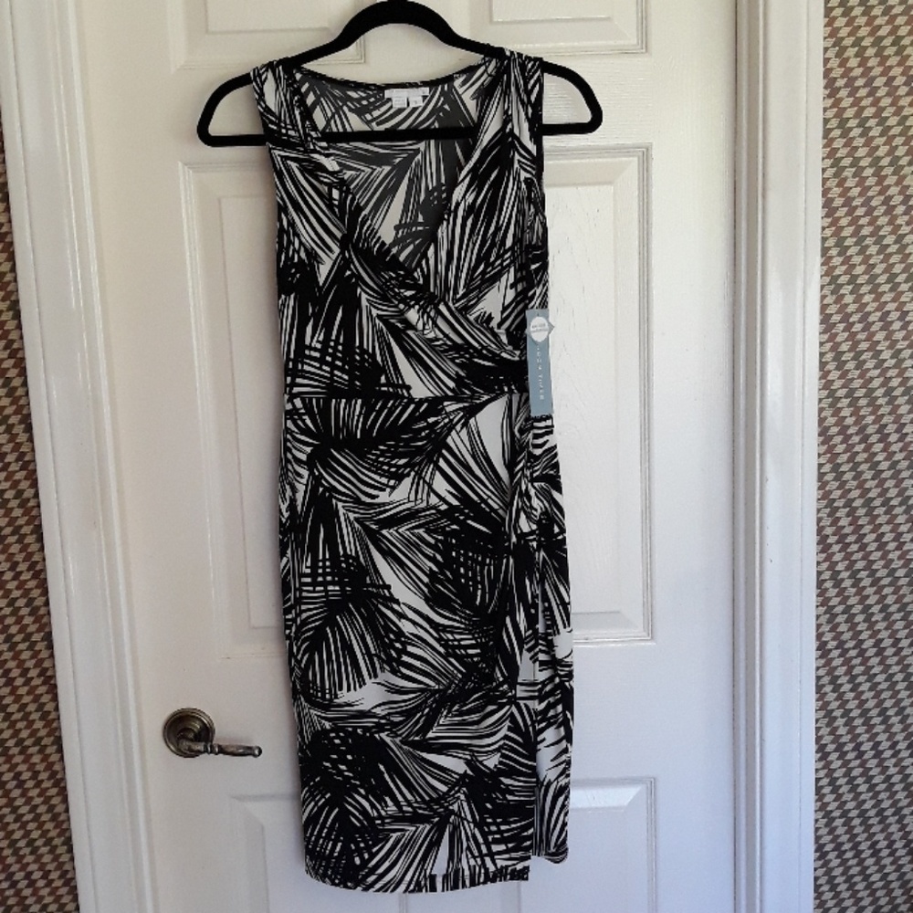 London Times palm tree print dress